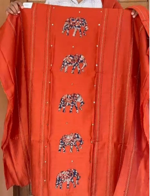 Mull Chanderi Churidar Material