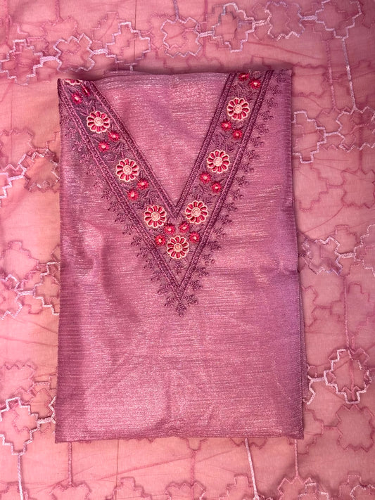 Churidar Material - Mauve Purple