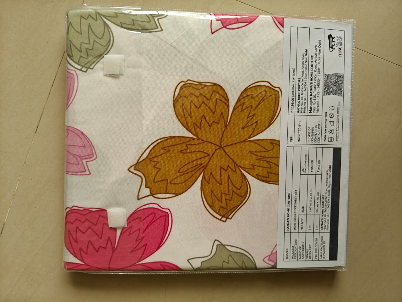 Ratna's Home Single Bedsheet Set