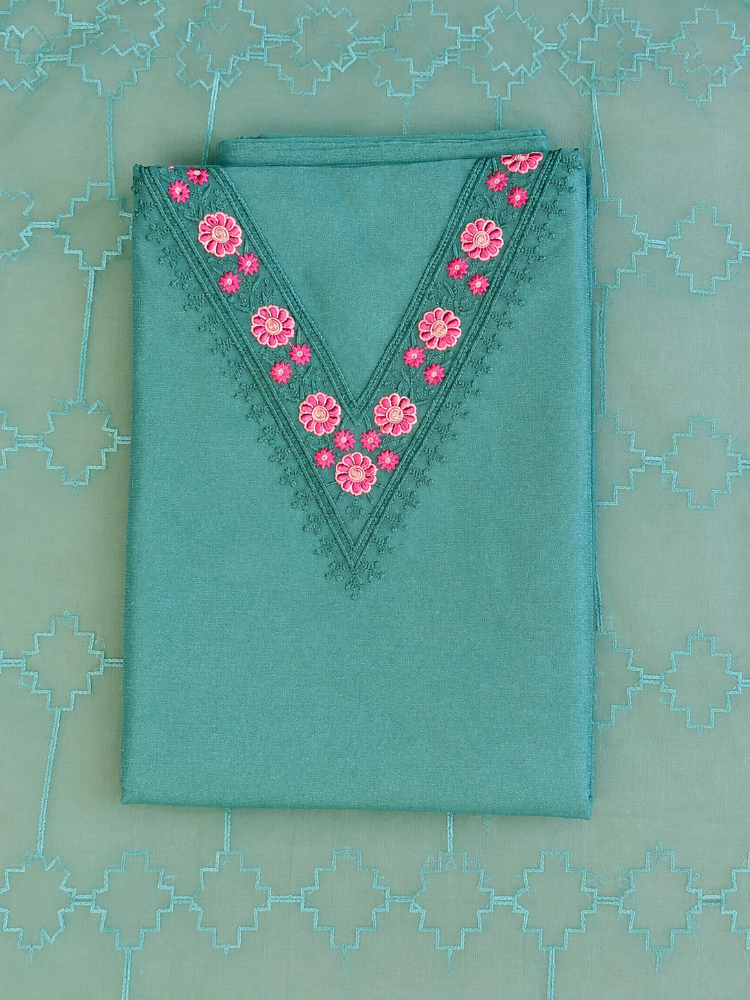 Churidar Material - Rose Pink