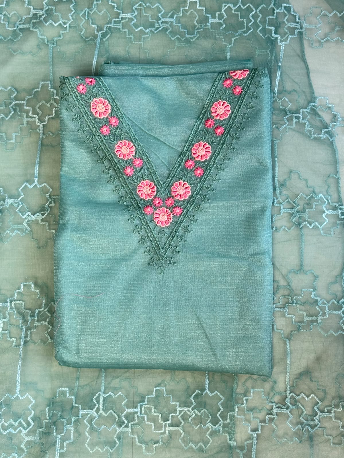 Churidar Material - Teal