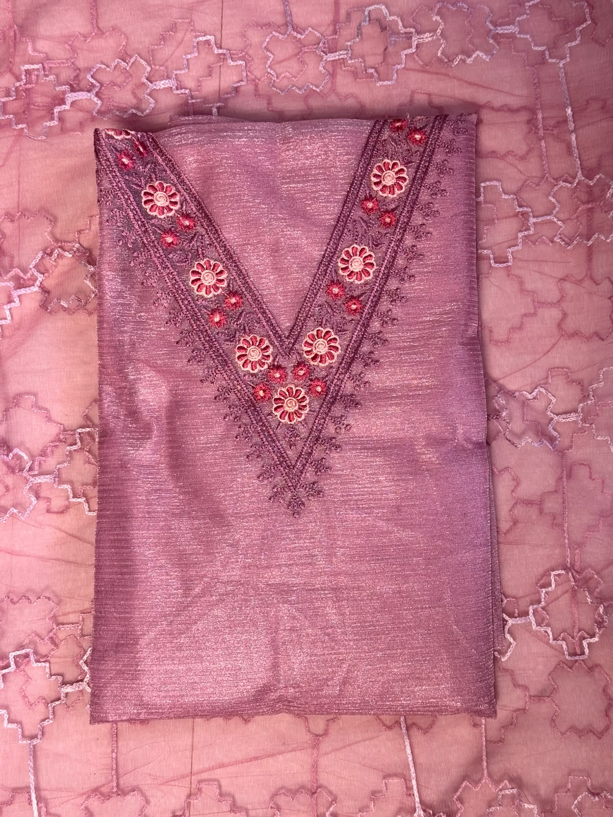 Churidar Material - Mauve Purple